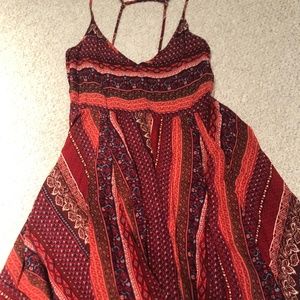 Red Printed Hollister Dress